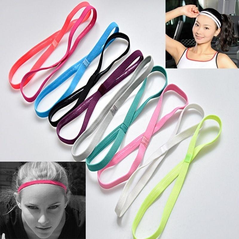 Women Stretch Sports Yoga Hairband Headband for Men Sport Running Fitness Headbands Elastic Anti-slip Sweatband Gym Headbands