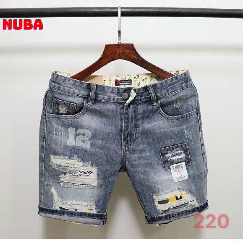 Quần short jean nam chất bò,cá tính trẻ trung, NUBA 220 TCS