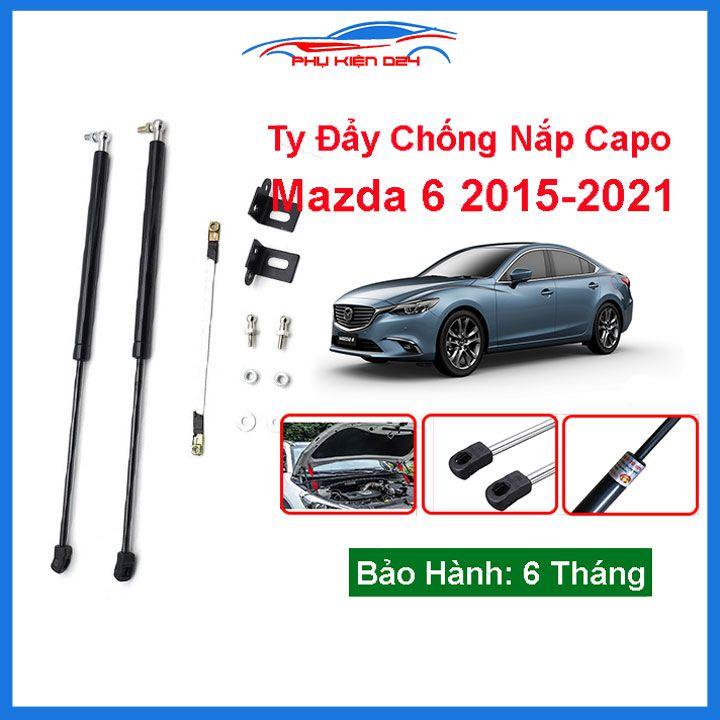 Ty thủy lực chống nắp capo Mazda 6 2015-2016-2017-2018-2019-2020-2021 tự động kèm phụ kiện lắp