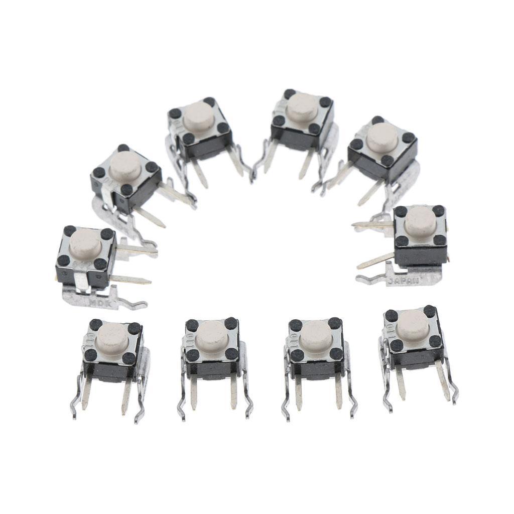 10 Tactile Switch Bumper Button For Controller White