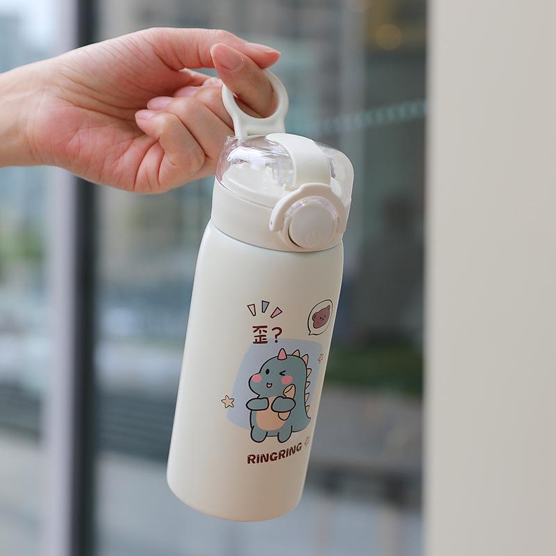 360/500Ml Inox Giữ Nhiệt Bình Uống Nước Cho Bé Gái Trẻ Em Đi Du Lịch Ngoài Trời Cốc Cà Phê Cốc Chân Không nhiệt Tumbler