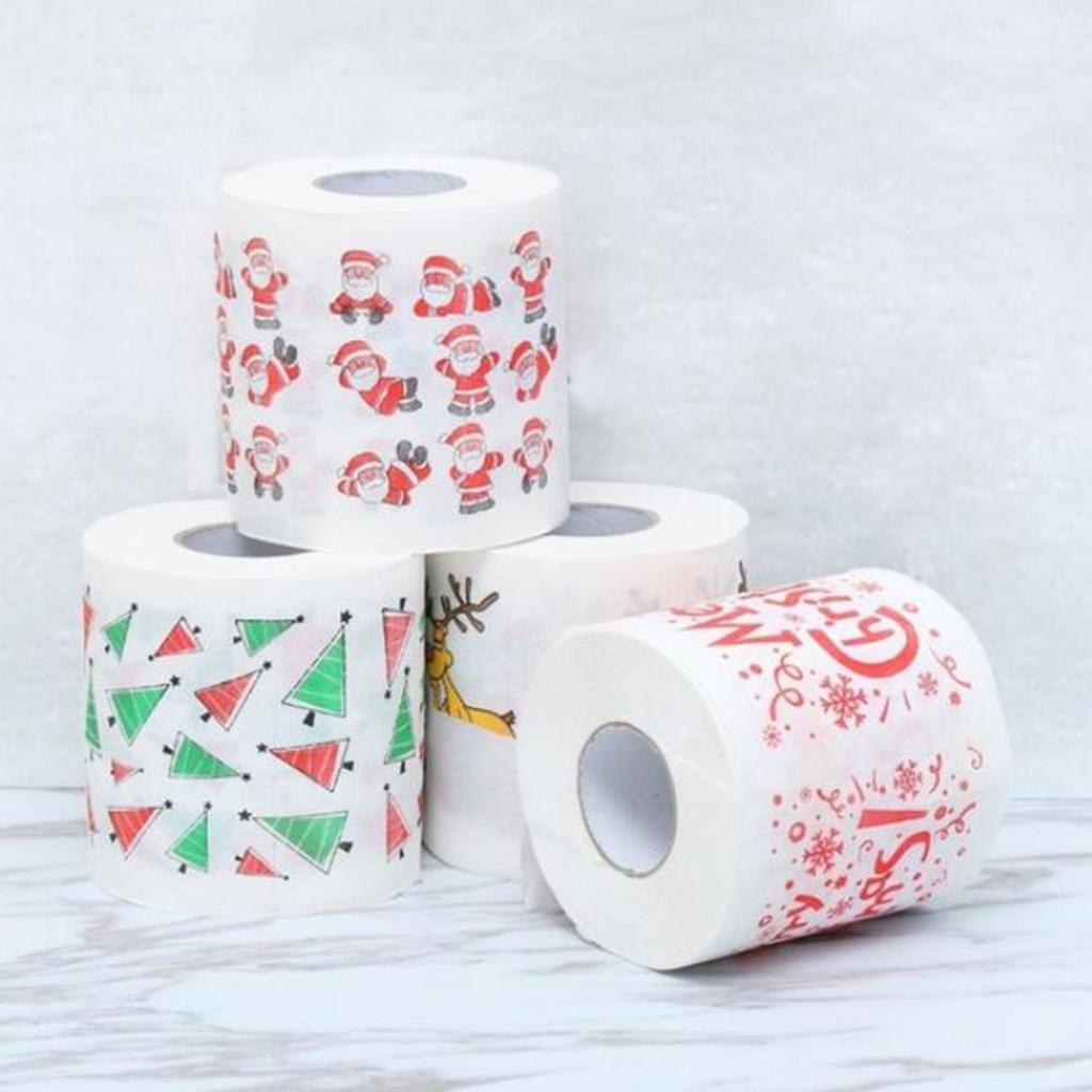 Giấy Vệ Sinh Cuộn Giấy Giáng Sinh Giáng Sinh Trang Trí Phòng Tắm