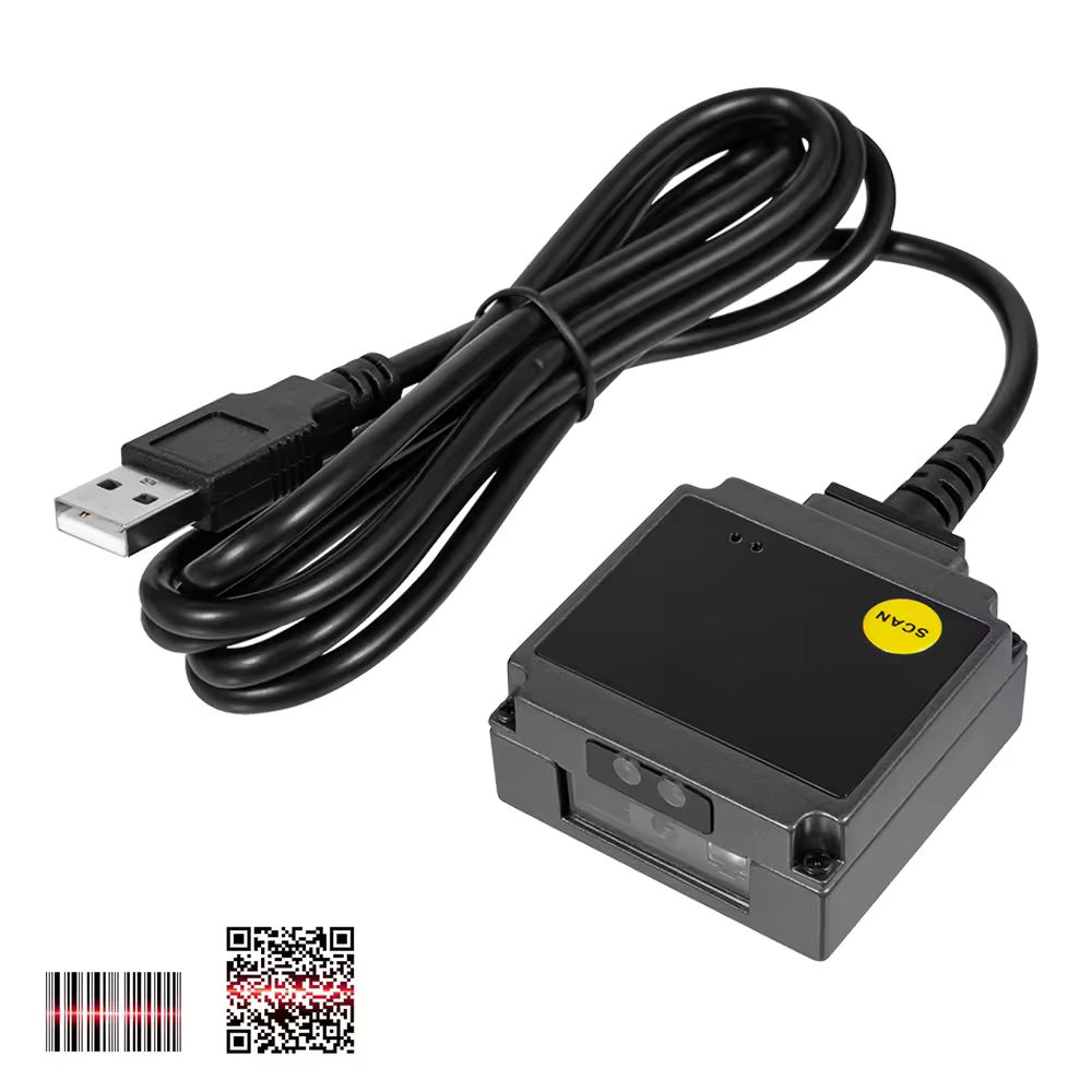 Máy quét mã vạch dạng Mô-đun Mini dùng dây YHD-M200D quét siêu nhạy, quét được tất cả các mã - Hàng Nhập Khẩu