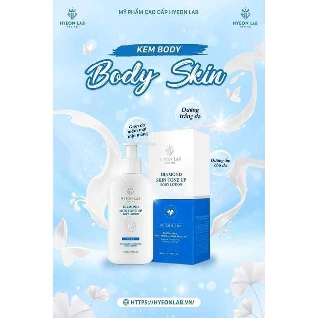 Diamond Skin Tone Up Body Lotion|| Kem Body kim cương Hyeon Lab|| Dưỡng trắng tự nhiên, chống nắng, dưỡng ẩm cho da