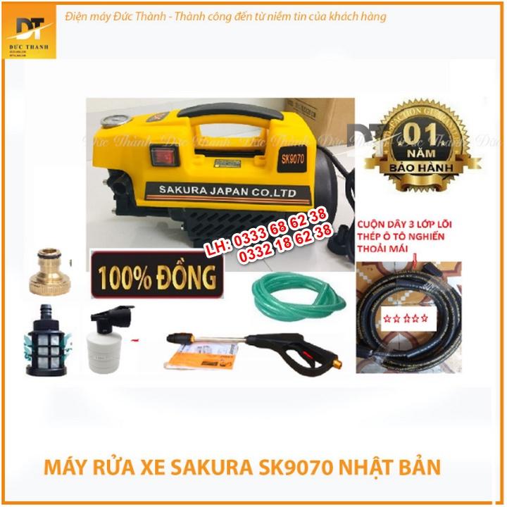 Máy rửa xe SAKURA japan. Công suất 3000W.