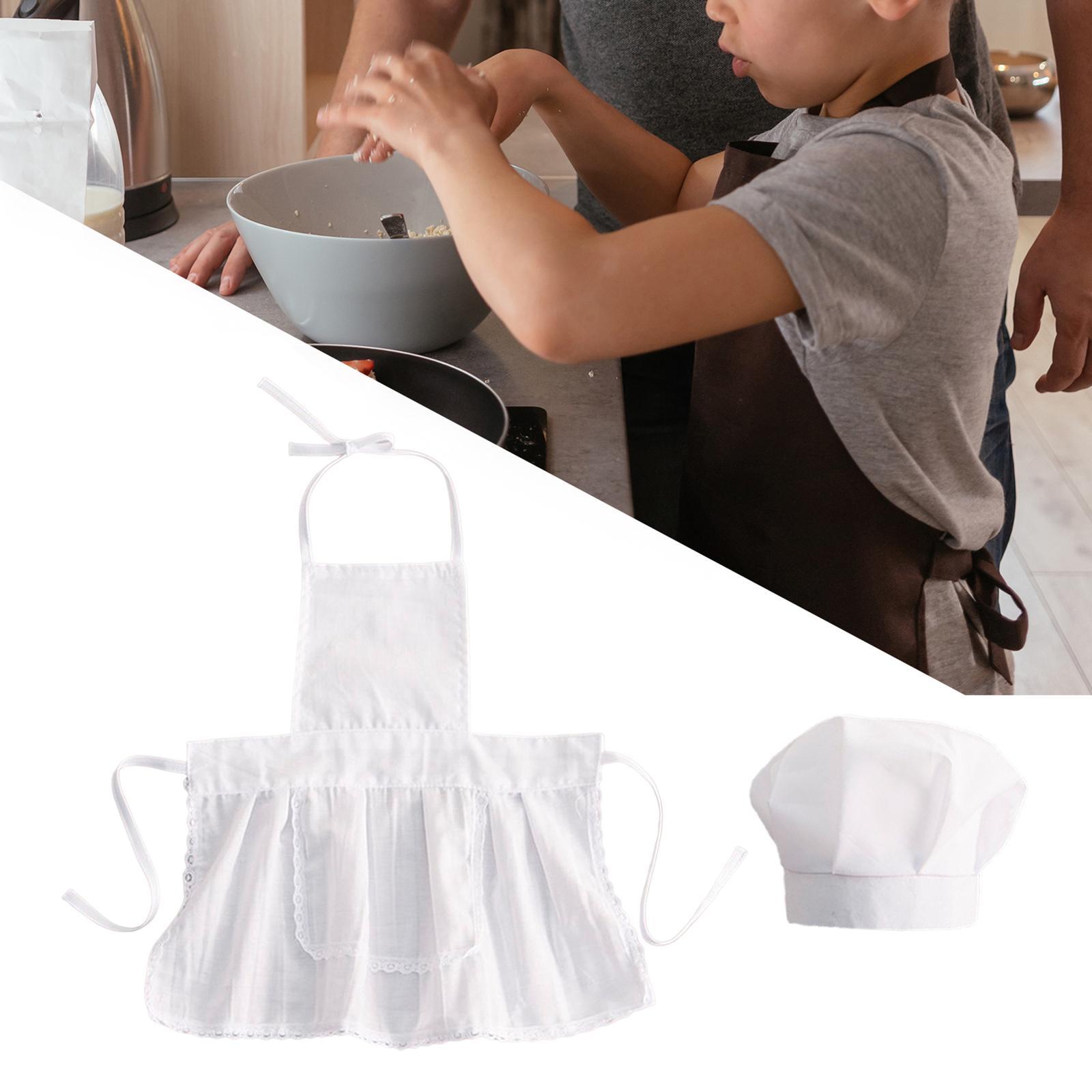 2 Pieces Baby Chef Apron and Hat Infant Baby Chef Costume Kids Costumes Set