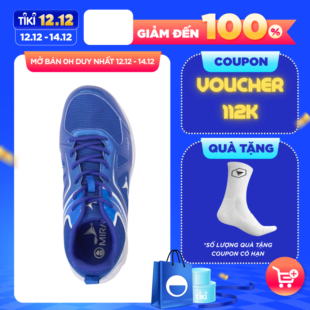 Giày cầu lông Mira Legend Xanh Dương thể thao nam nữ chính hãng cao cấp - LG001