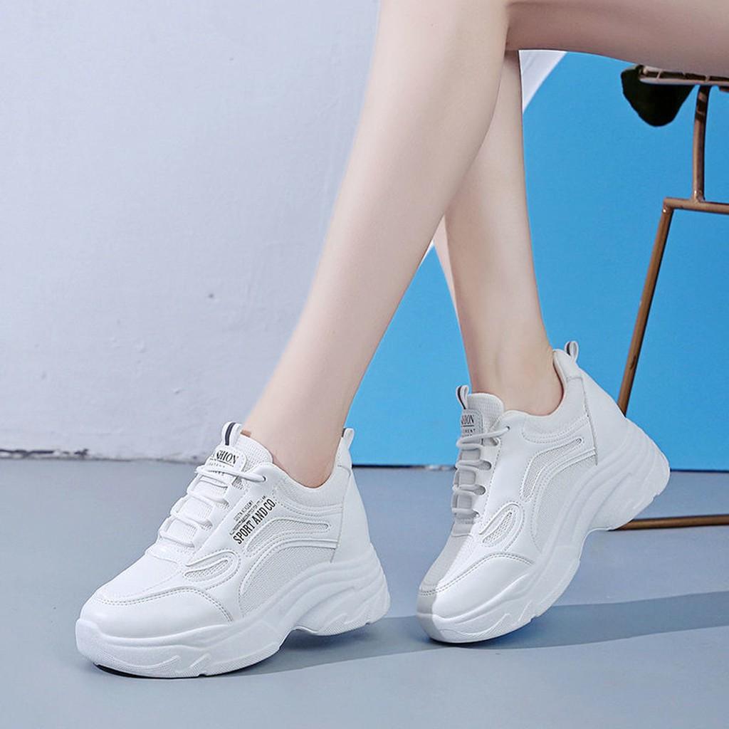 Giầy thể thao nữ độn đế 7 phân And Co
