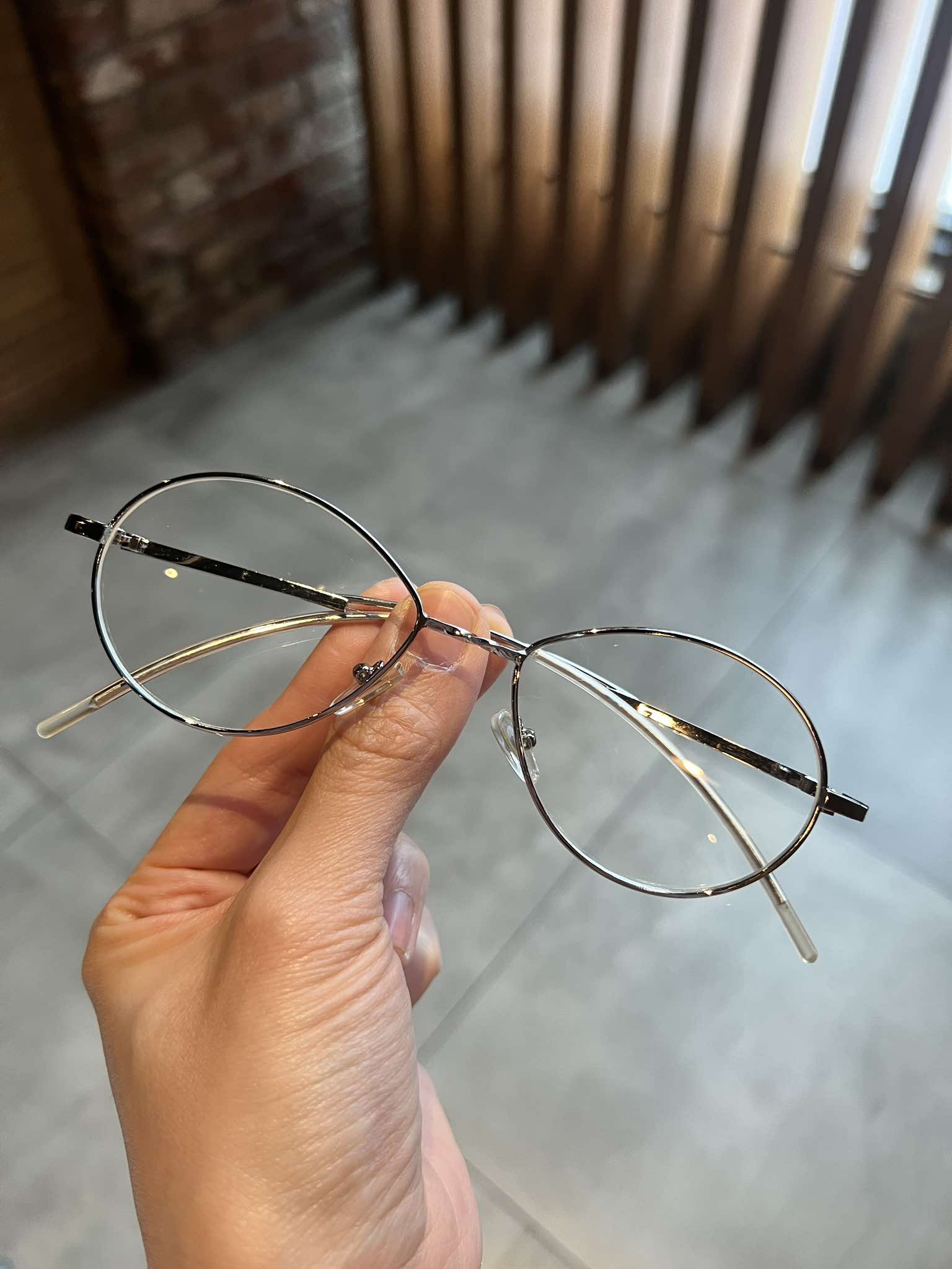 Kính thời trang Mắt bầu kim loại form nhỏ mini