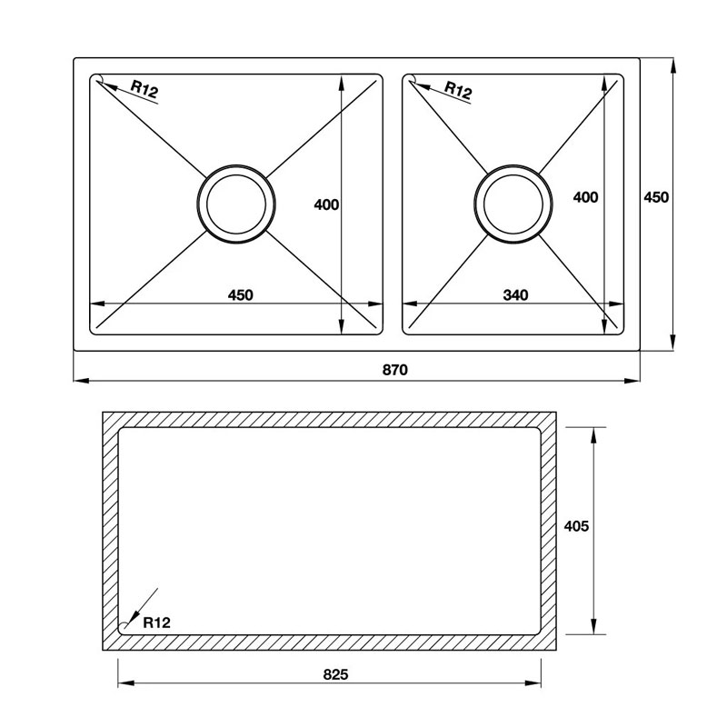 CHẬU RỬA BÁT HAFELE HS19-SSN2S90/567.23.040 - HÀNG CHÍNH HÃNG