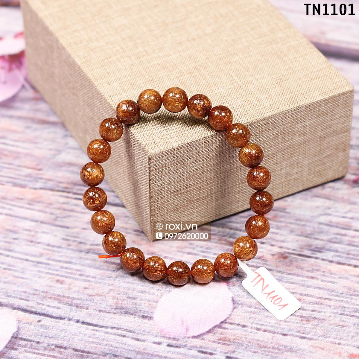 Vòng tay phong thủy Thạch Anh tóc nâu 9ly - TN1101