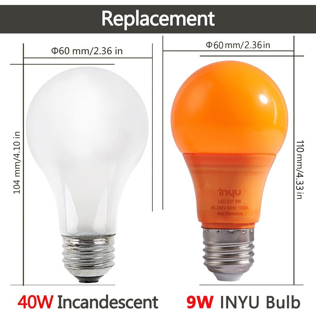 Bóng Đèn Led 9w Ánh Sáng Vàng Ấm Áp Trang Trí Phòng Ngủ / Hành Lang / Ngoài Trời