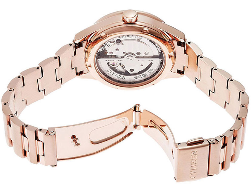 Đồng Hồ Nữ Citizen Đính Đá Swarovski Dây Thép Không Gỉ PC1003-58X - Mặt Vàng Hồng