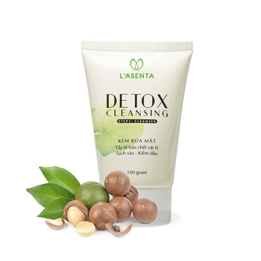 Kem Rửa Mặt Thải Độc Detox Cleansing L'asenta 100gr