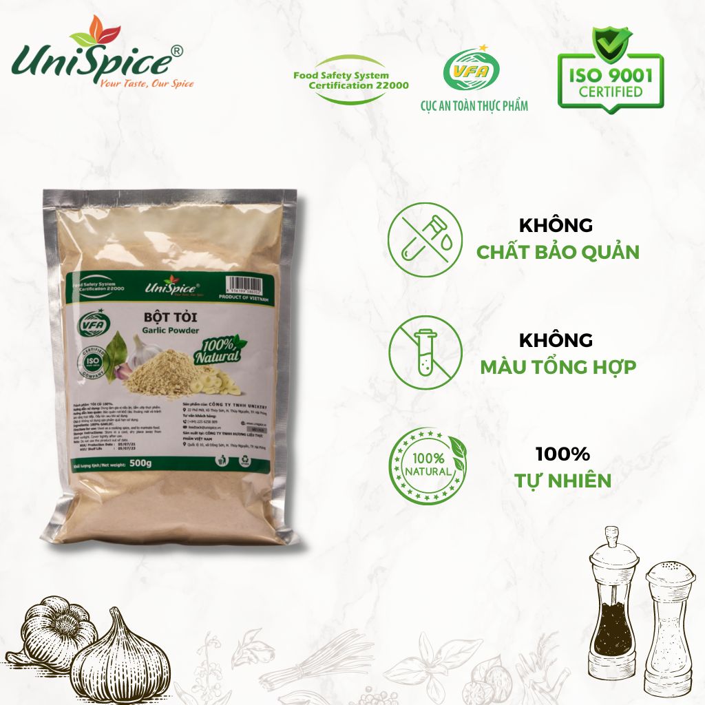Gia vị Tự nhiên Unispice Phân loại túi lớn