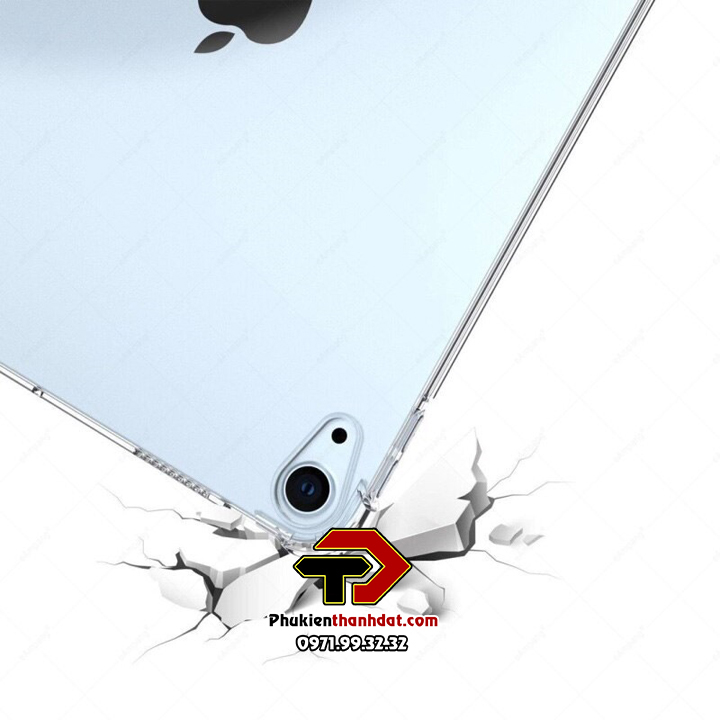 Ốp lưng cho iPad Air 5 2022 10.9 inch, iPad Air 4 10.9 inch chất liệu silicone dẻo trong suốt chống sốc