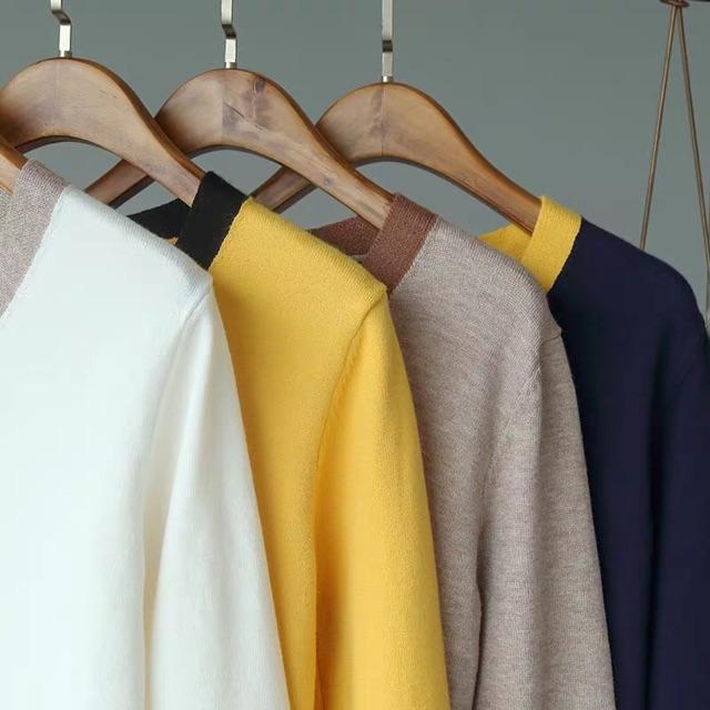 Áo khoác cardigan phối viền cá tính
