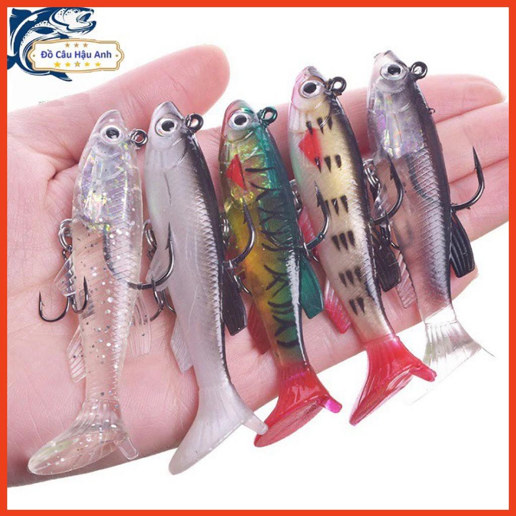 Mồi Câu Cá Giả nhựa mềm 14g lưỡi siêu bén