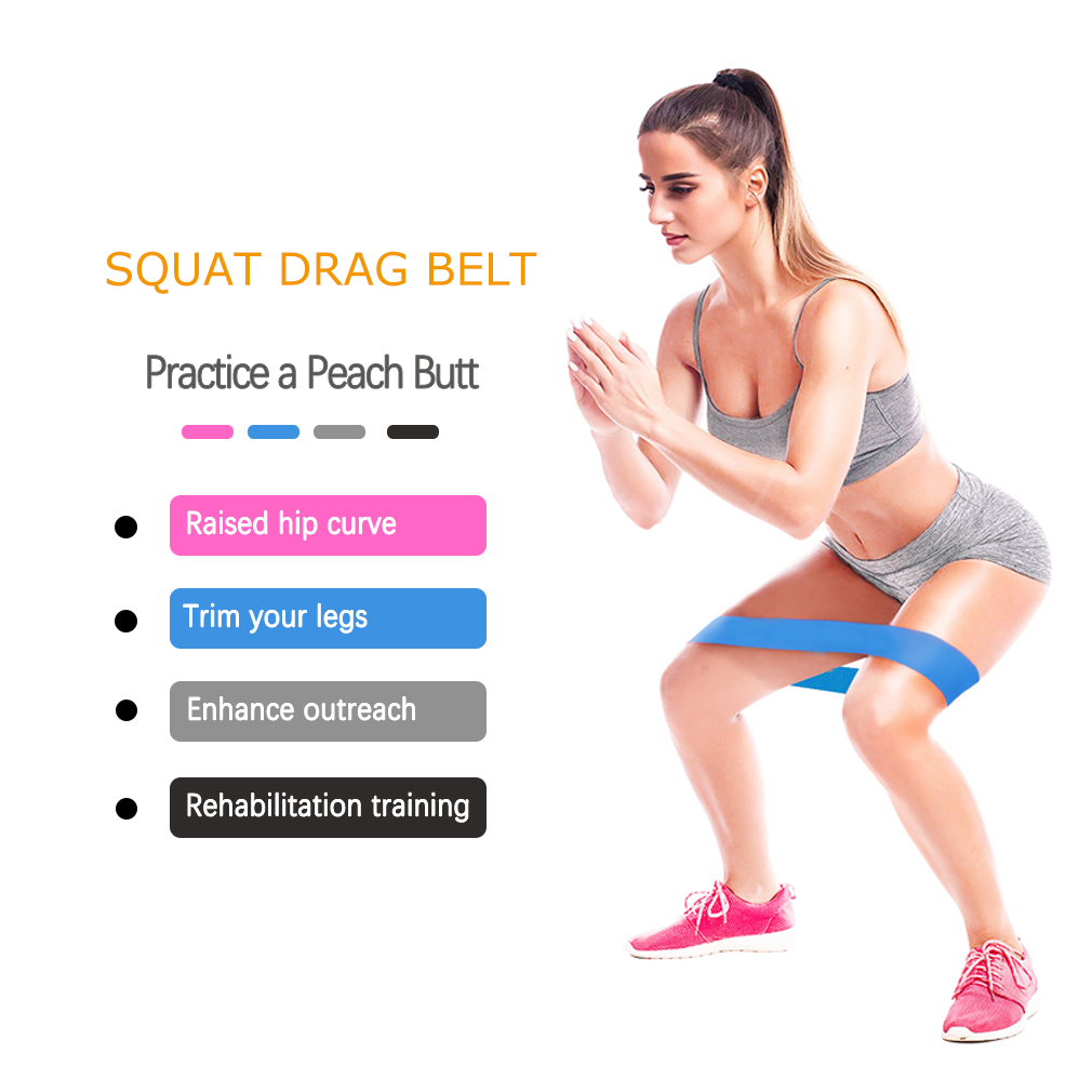 Bộ 4 Băng tập thể dục chống trơn trượt có túi đựng