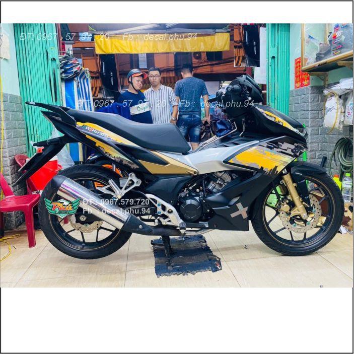 Tem Rời Winner X đen nhám City Vàng