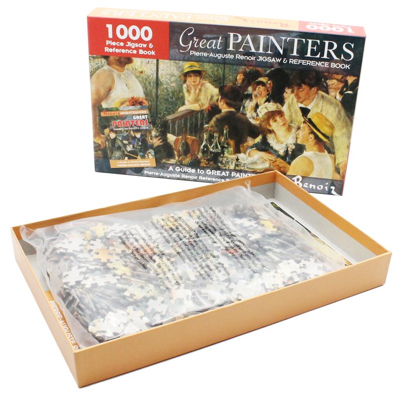 1000 Piece Jigsaw &amp; Reference Book: Great Painters Pierre-Auguste Renoir