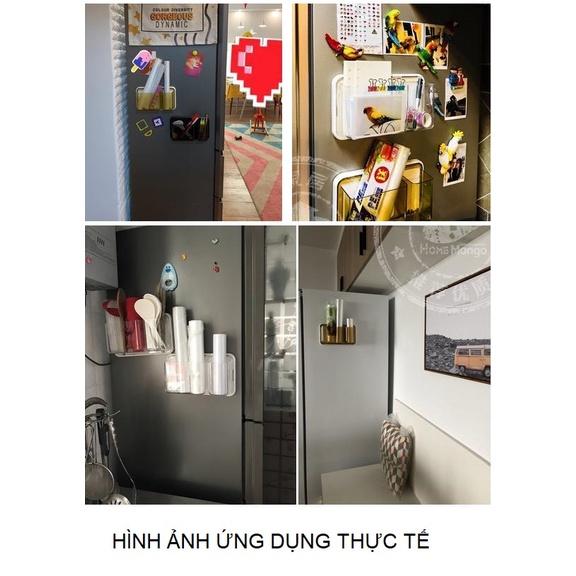 Hộp đồ dùng có nam châm hít siêu chắc Kệ hít tủ lạnh Magnet storage box