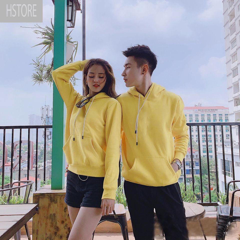 Áo nỉ có mũ trơn nhiều màu lựa chọn
