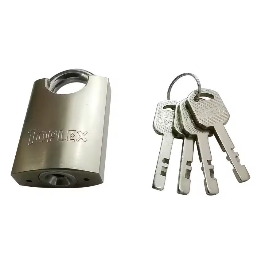 Ổ khóa TOPLEX 1202A-40 mm cao cấp, an toàn, chống cắt, chống chìa giả, thân hợp kim thép, lõi hợp kim đồng.