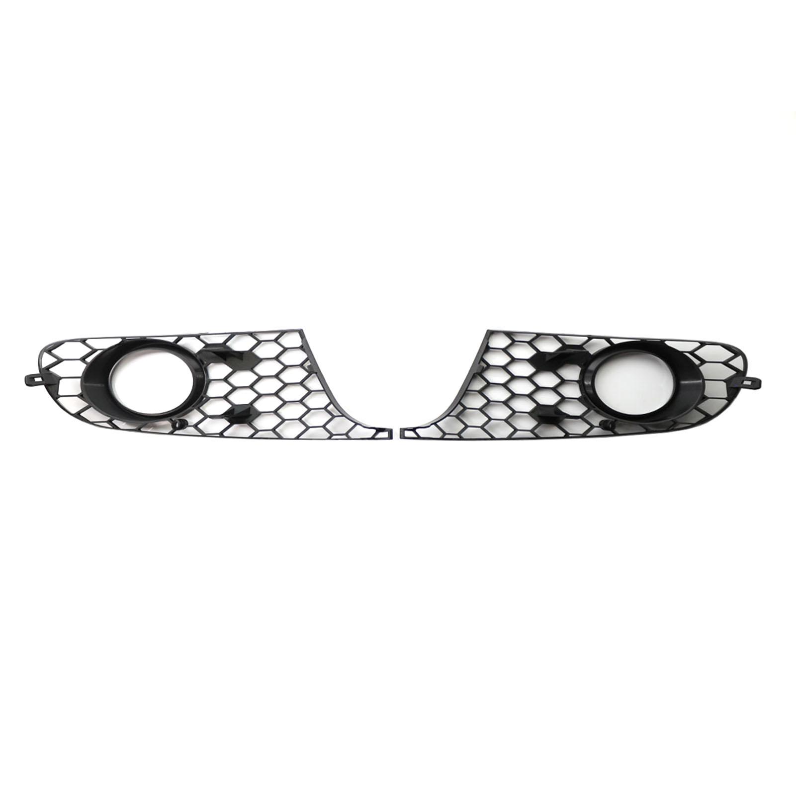 1 Pair of Car Auto Balck Honeycomb Front Bumper Fog Light Grill Cover Replacement for VW Golf MK 6 2009-2013