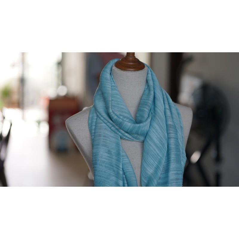Khăn lụa, Khăn tơ tằm dệt tại Việt Nam, nhuộm màu An toàn, thương hiệu Óng silk, Mã K146a
