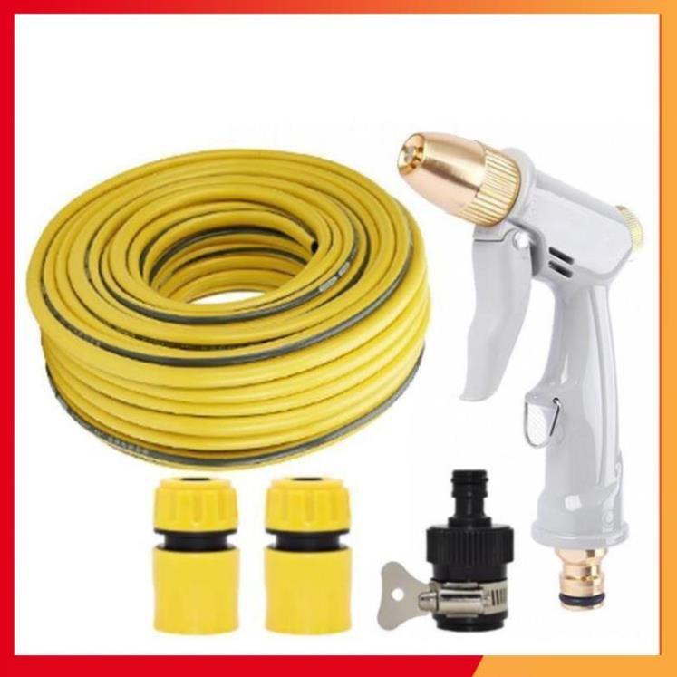 Bộ dây vòi xịt nước rửa xe, tưới cây tăng áp 3 lần, loại 20m 206846