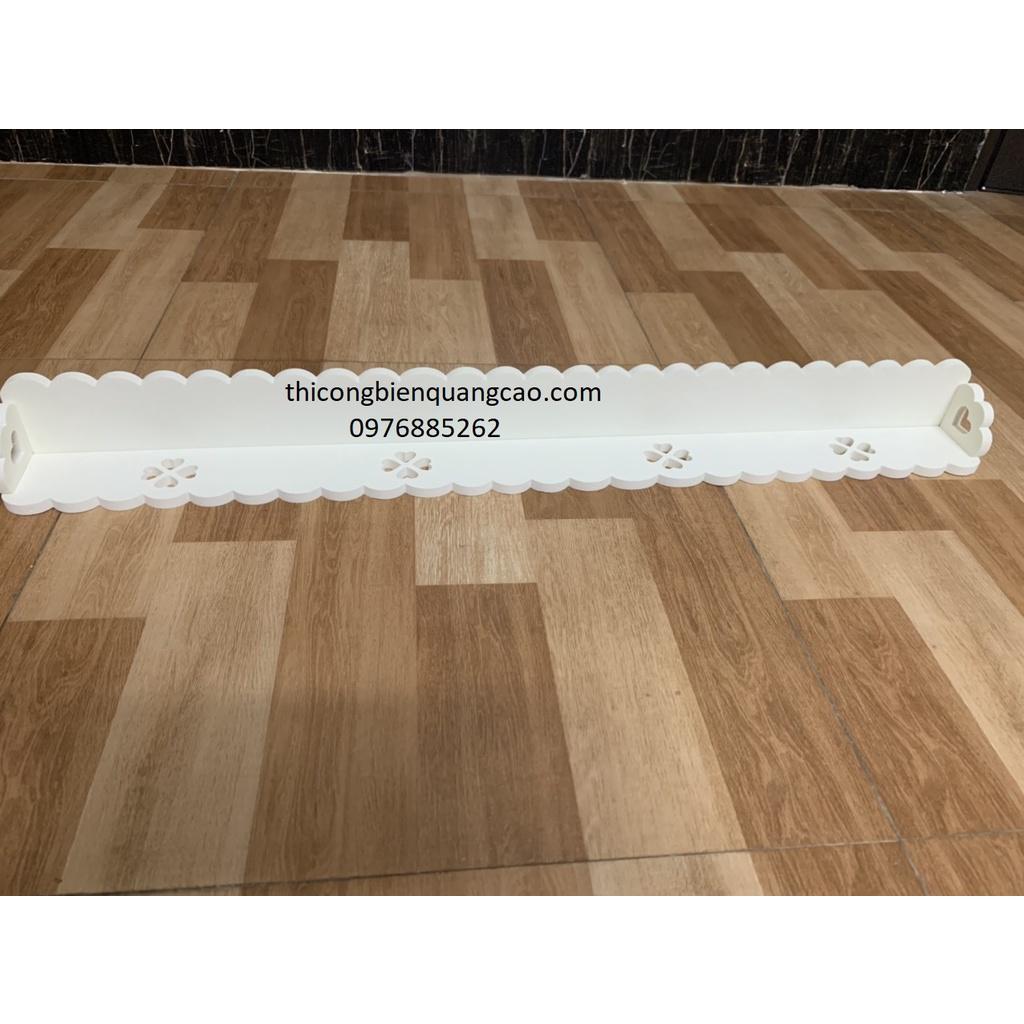 Kệ nail rời họa tiết dài 80cm để sơn treo tường đủ màu sắc