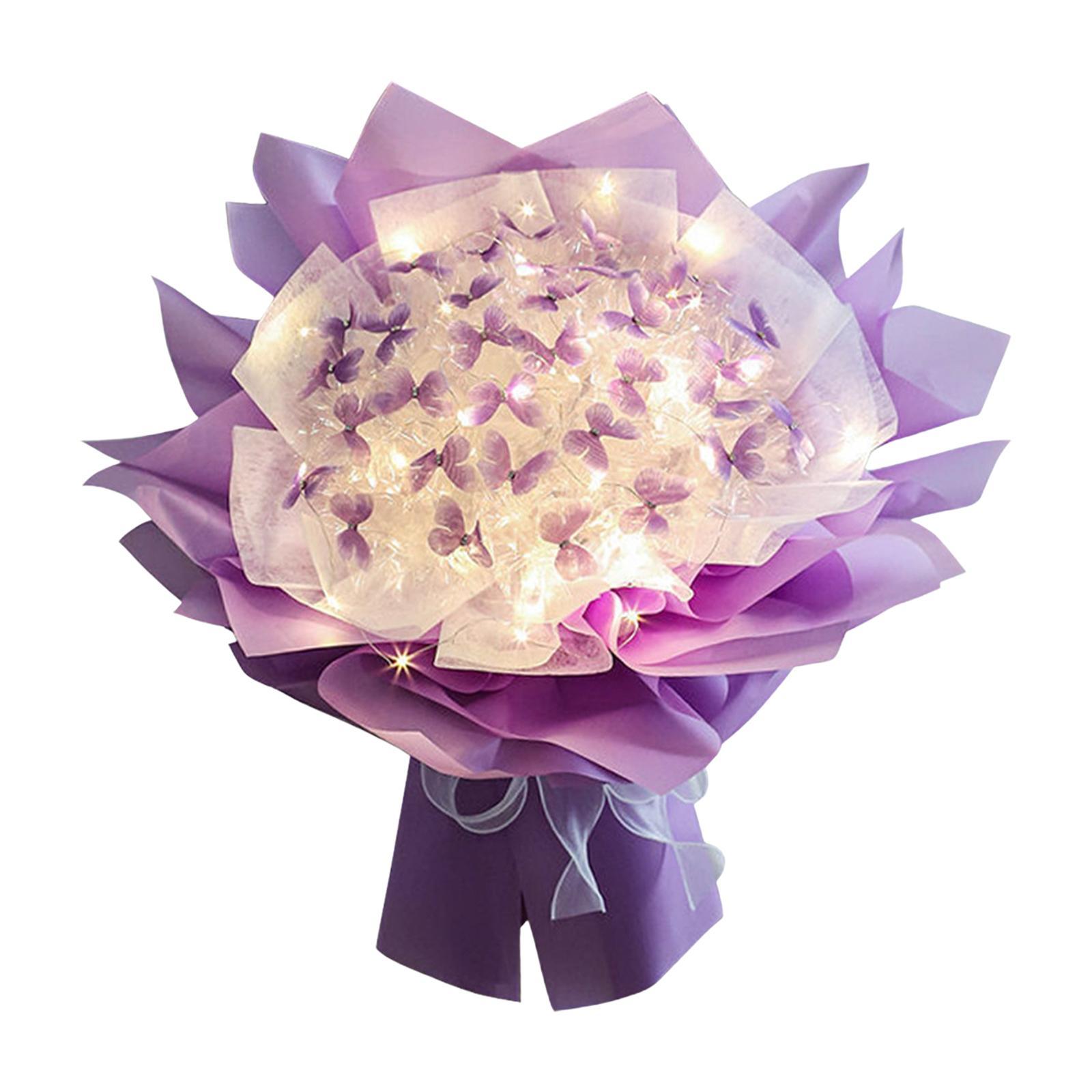 Butterfly Flower Bouquet Arrangement Floral Gift DIY Material Package