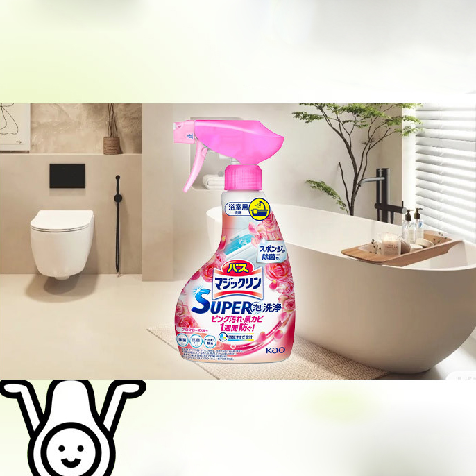Tẩy cặn canxi Kao Super Nhật Bản 350ml Sạch ố nước kính, bồn rửa sứ, vòi inox, gạch men phòng tắm