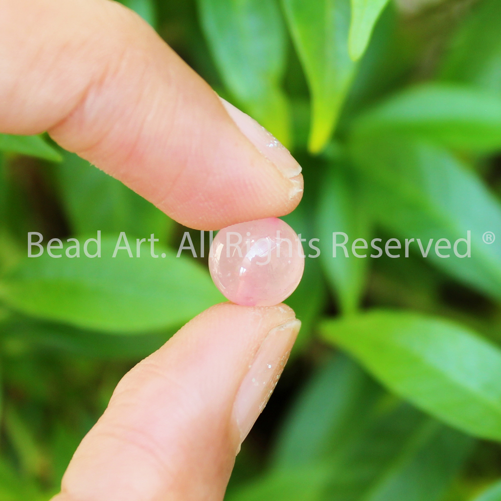 8MM Đá Thạch Anh Hồng Madagascar Tự Nhiên Loại A, Đá Phối Vòng Tay Phong Thuỷ, Chuỗi Hạt, Mệnh Hoả, Thổ - Bead Art