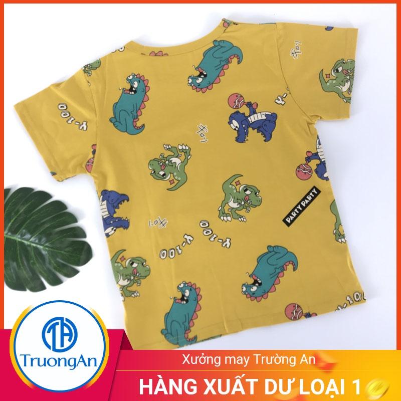 Bộ quần áo trẻ em cotton hình khủng long