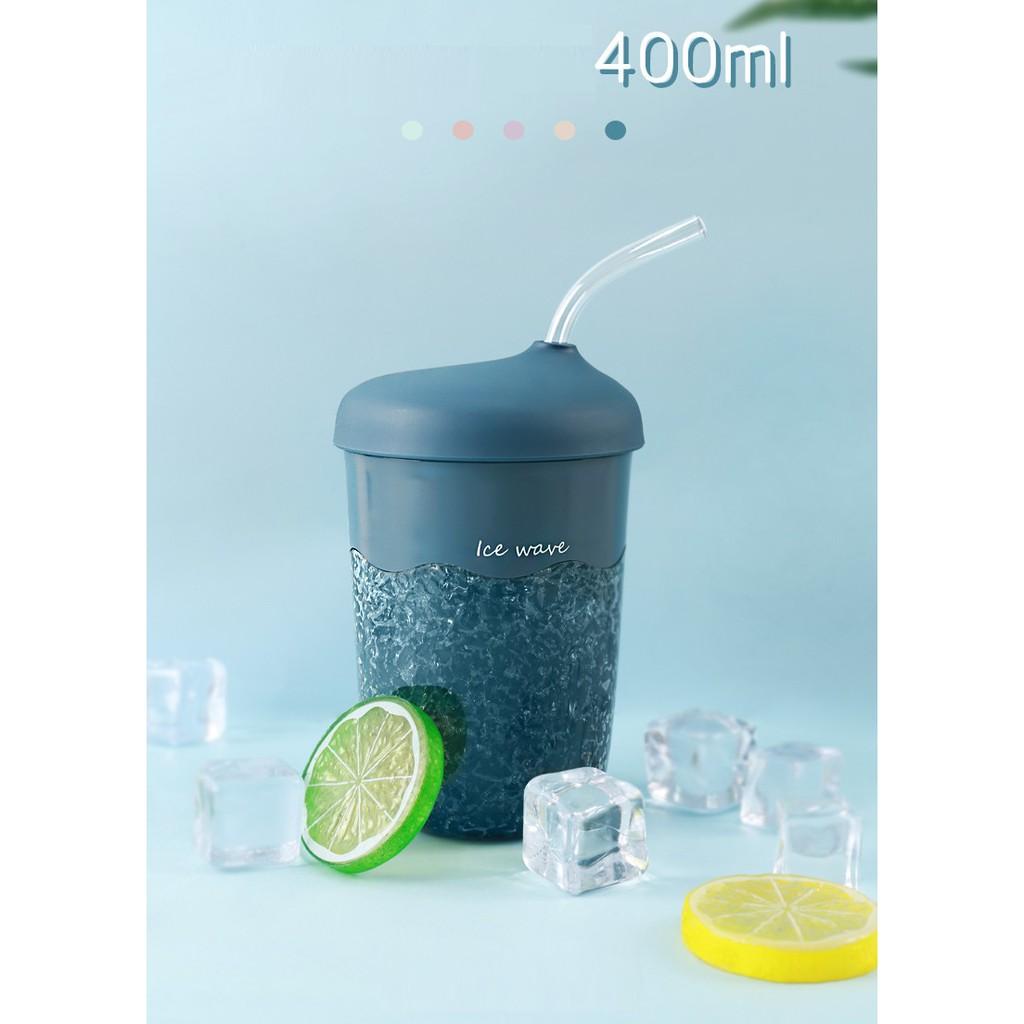 Bình giữ nhiệt đá lạnh Ice Wave có ống hút 400ml