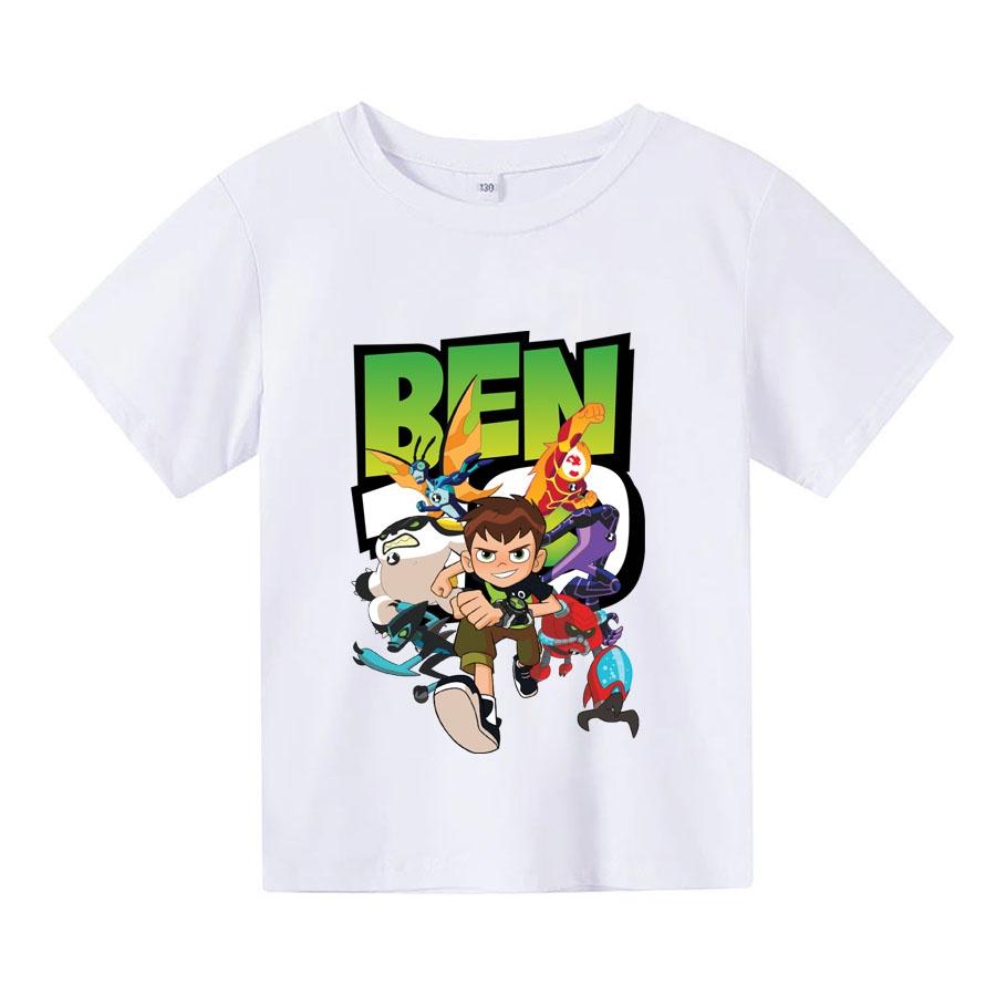 Áo thun cho bé BEN 10, 4 màu, có size người lớn, áo thun trẻ em Anam Store