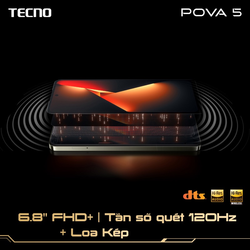 Điện thoại Tecno POVA 5 8GB/128GB  Hàng Chính Hãng
