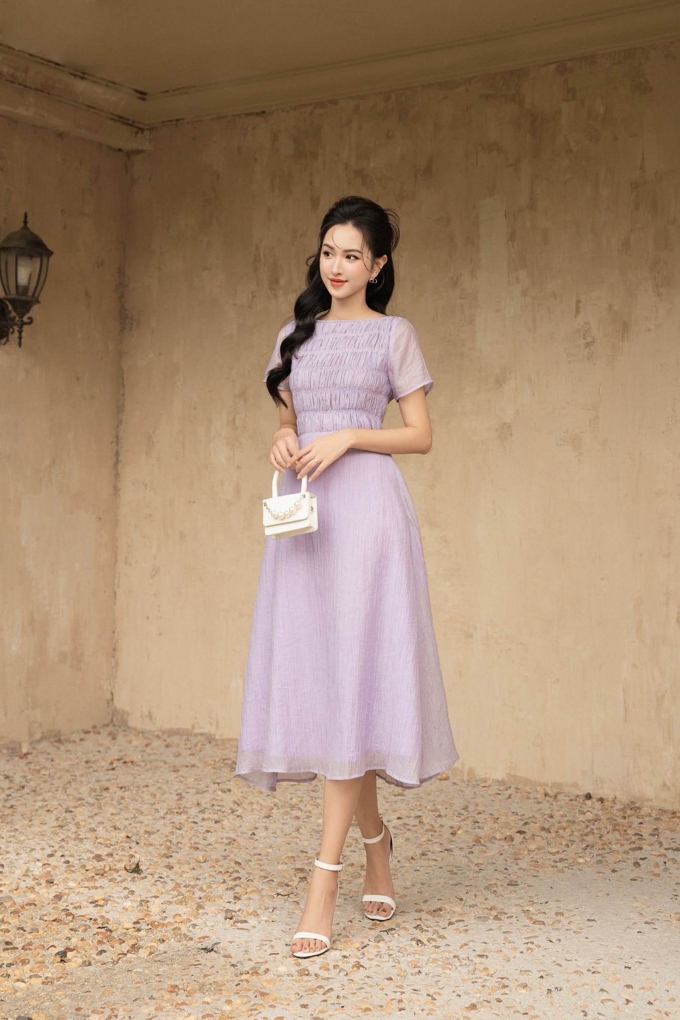 OLV - Đầm Giva Shirred Dress