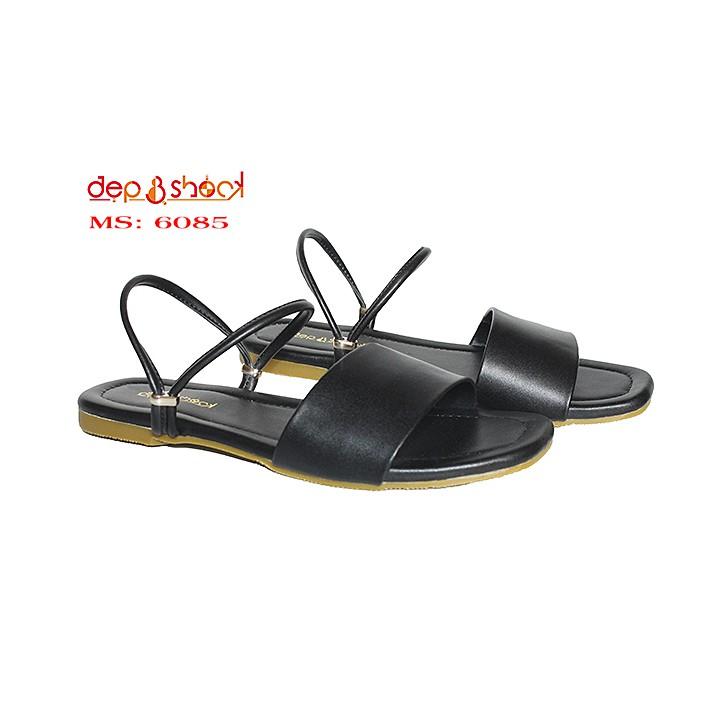 Sandal nữ quai ngang big size 2 trong 1 làm dép hoặc sandal tùy ý MS 6085