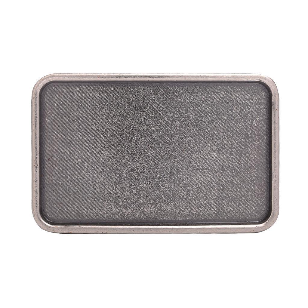 Western Vintage Rectangle Zinc Alloy Rodeo Belt Buckle Novelty Antique Charm