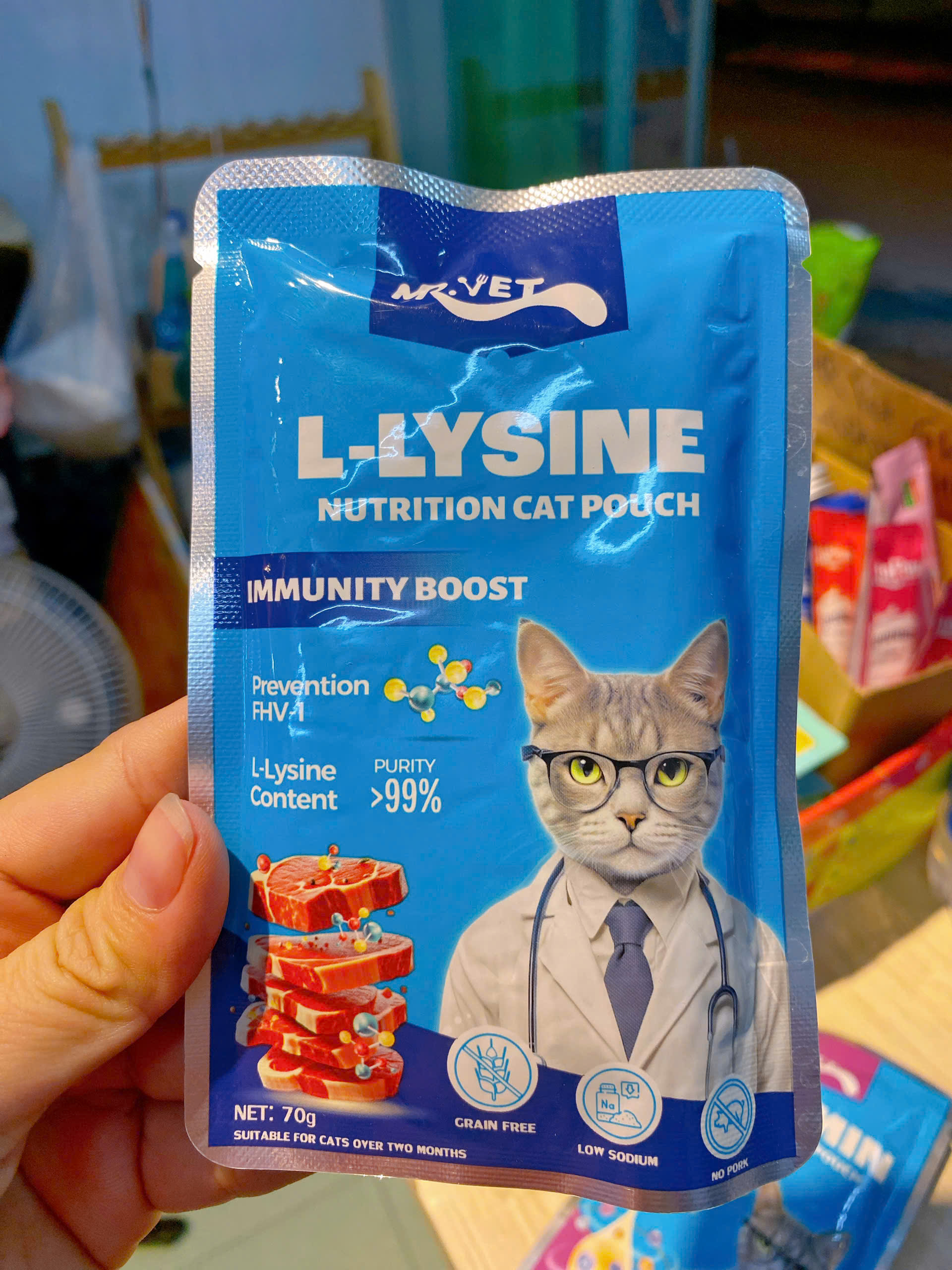 Pate cho mèo Mr.Vet bổ sung Protein, Prebiotics và Taurine, Pate Mr.Vet cho mèo mọi lứa tuổi