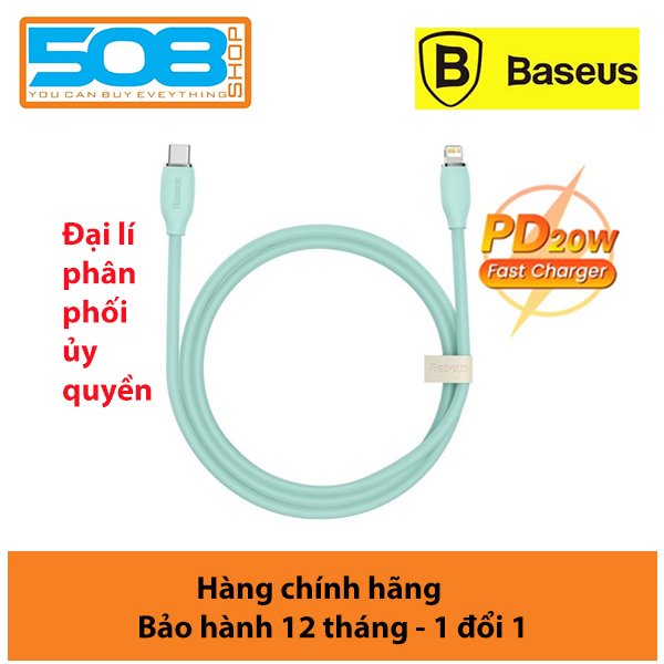 Cáp sạc nhanh Baseus 20W, Cáp sạc C to iPhone 20W cho IP12/13 Baseus Jelly Liquid Silica gel Fast Charging Data Cable - Hàng chính hãng
