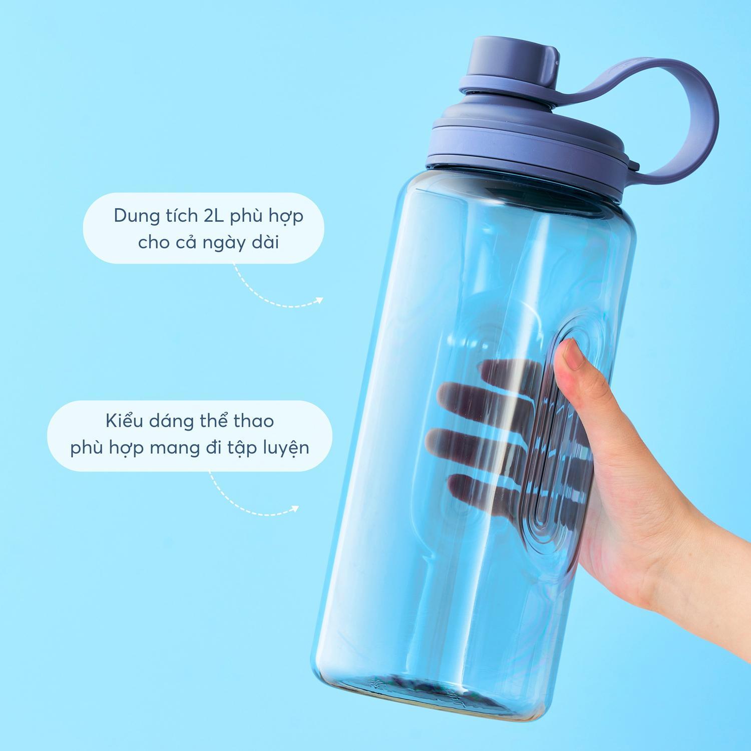 Bình Nước Kita Sport 2L - Inochi HIN.BKSP.2000 - Màu Xanh Biển