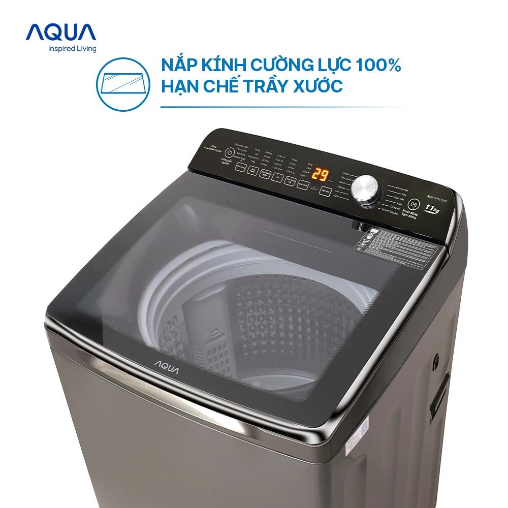 Máy giặt cửa trên Aqua 11kg AQW-DR110FT.PS - Hàng chính hãng - Chỉ giao HCM, Hà Nội, Đà Nẵng, Hải Phòng, Bình Dương, Đồng Nai, Cần Thơ