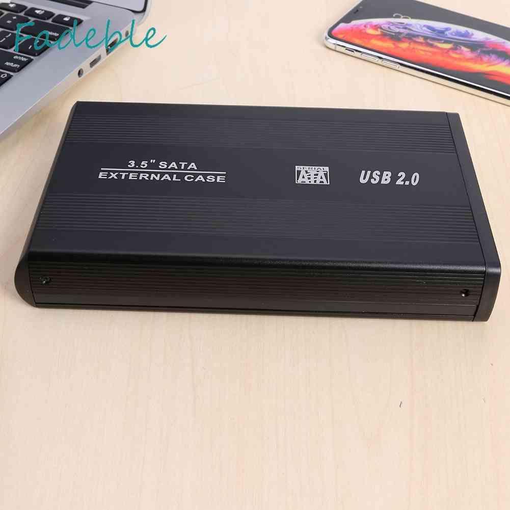Hộp Đựng Ổ Cứng Di Động 3.5 inch USB 2.0 Sang SATA SSD 480Mbps HDD Ốp