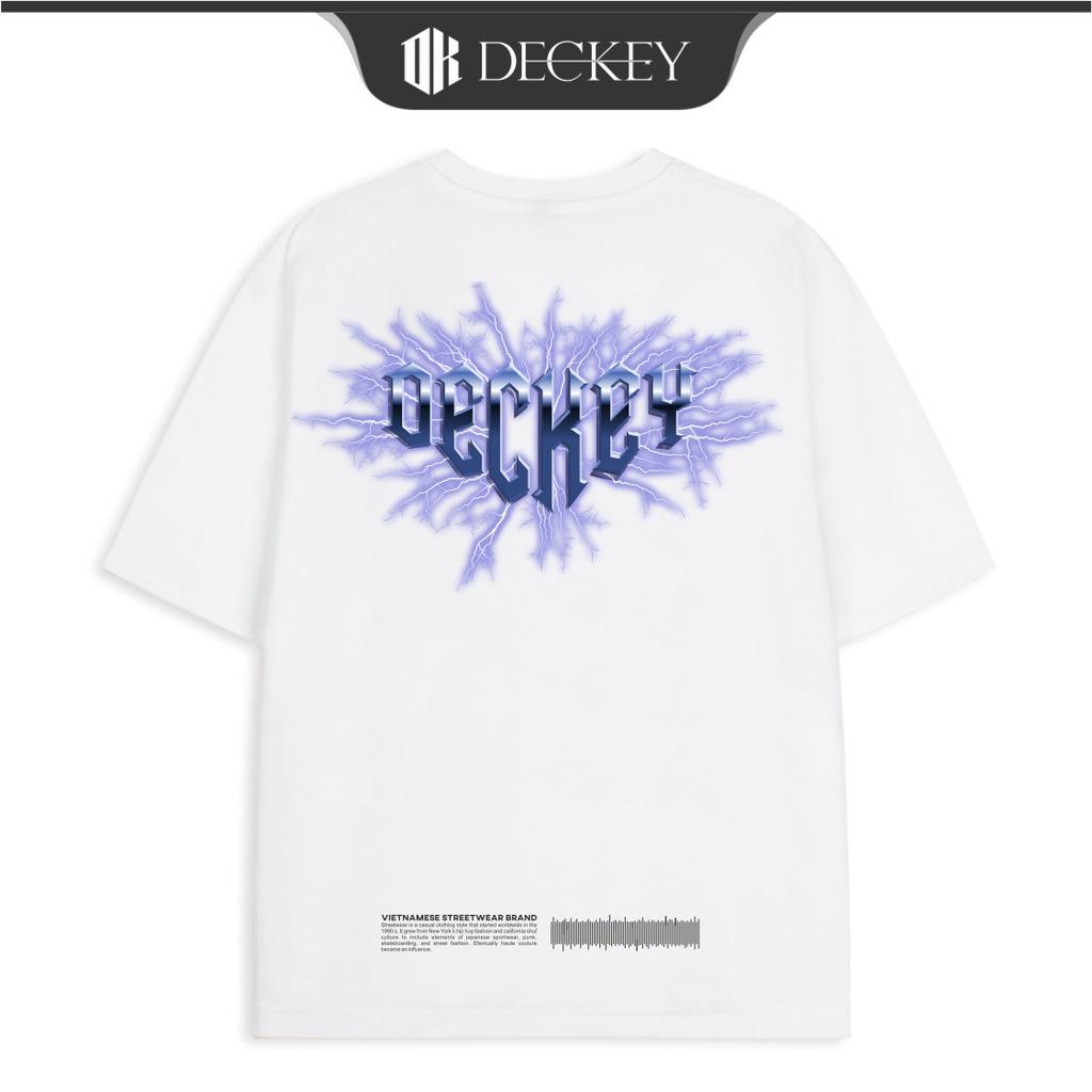 Áo Thun Cotton Unisex Nam Nữ Form Rộng DECKEY ELECTRIC