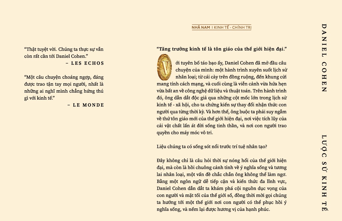 Sách - Lược sử kinh tế (Daniel Cohen) (Nhã Nam Official)