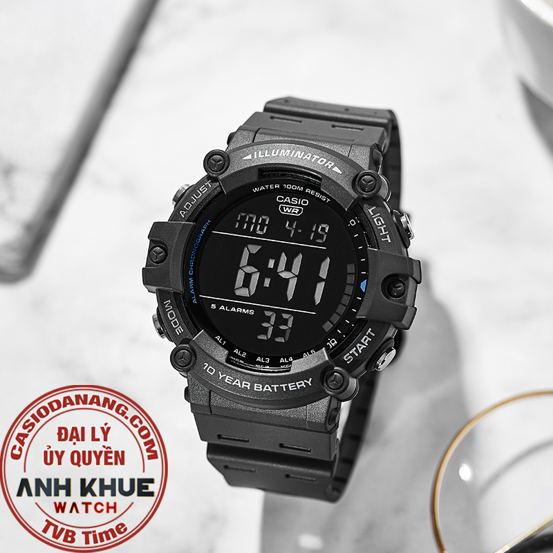 Đồng hồ nam dây nhựa Casio Standard chính hãng Anh Khuê AE-1500WH-8BVDF (51mm)